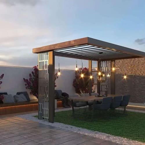 برجولات جلسات خارجية قماش للحدائق في الخرج بأسعار تنافسية وتصاميم عصرية.