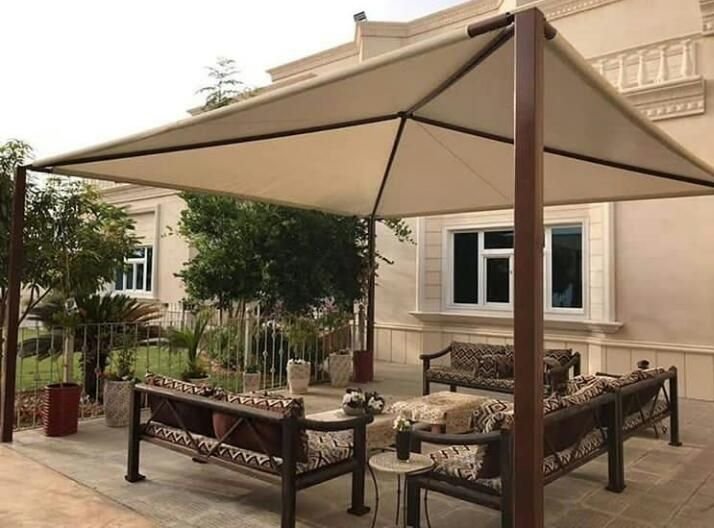 مظلات جلسات خارجية في الرياض : الحل المثالي لجلسات مريحة وجميلة
